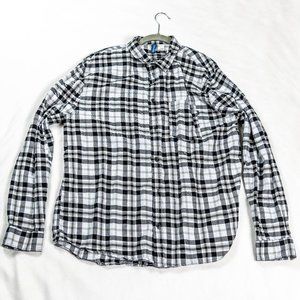Men's Size XL H&M Divided Plaid Button Down Shirt